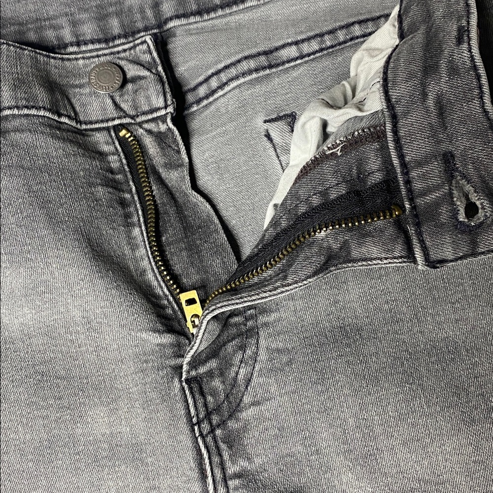 Levi's Lot 510 Grey Ankle Zip Denim Skinny’s - Picture 8 of 13